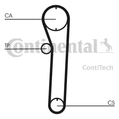 Continental CT680 - Зубчатый ремень ГРМ unicars.by