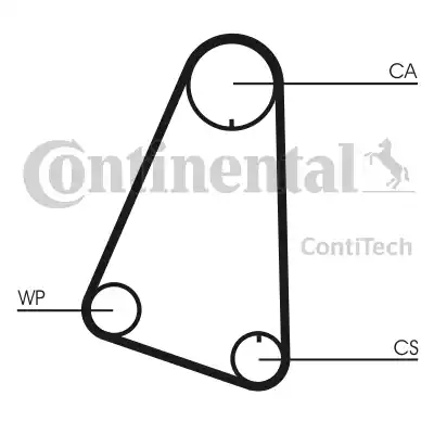 Continental CT633 - Зубчатый ремень ГРМ unicars.by