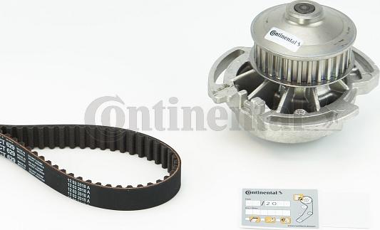 Contitech CT629WP1 - Водяной насос + комплект зубчатого ремня ГРМ unicars.by