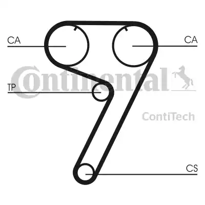 Continental CT670 - Зубчатый ремень ГРМ unicars.by