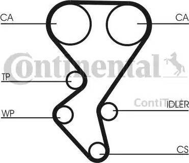 Continental CT1092 - Зубчатый ремень ГРМ unicars.by