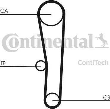 Continental CT1062K1 - Комплект зубчатого ремня ГРМ unicars.by