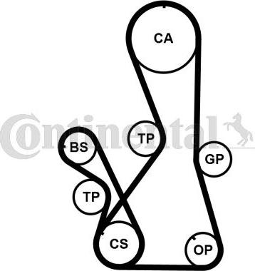 Contitech CT1016K2PRO - Комплект зубчатого ремня ГРМ unicars.by