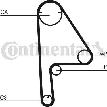 Contitech CT1081K1 - Комплект зубчатого ремня ГРМ unicars.by