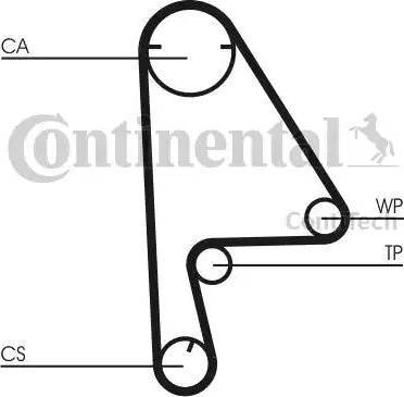 Continental CT1082 - Зубчатый ремень ГРМ unicars.by