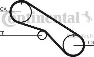 Continental CT1082 - Зубчатый ремень ГРМ unicars.by