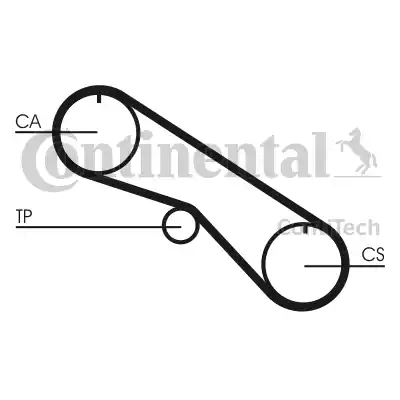 Continental CT1082 - Зубчатый ремень ГРМ unicars.by