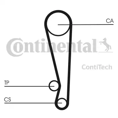 Continental CT1024 - Зубчатый ремень ГРМ unicars.by