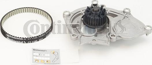 Contitech CT1195WP1 - Водяной насос + комплект зубчатого ремня ГРМ unicars.by