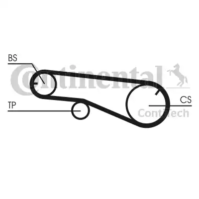 Continental CT1141 - Зубчатый ремень ГРМ unicars.by