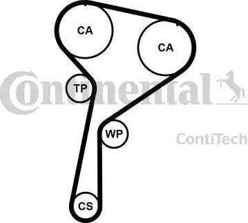 Continental CT1184K1 - Комплект зубчатого ремня ГРМ unicars.by