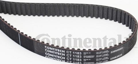 Contitech CT 1183 - Зубчатый ремень ГРМ unicars.by