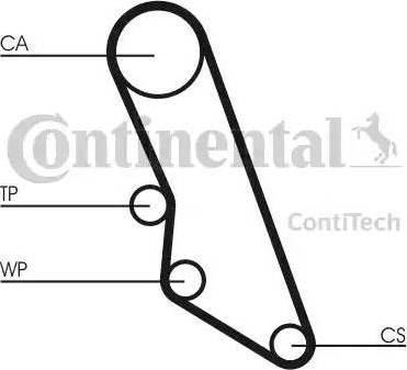 Continental CT865K1 - Комплект зубчатого ремня ГРМ unicars.by