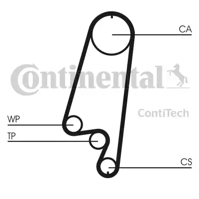 Continental CT866 - Зубчатый ремень ГРМ unicars.by