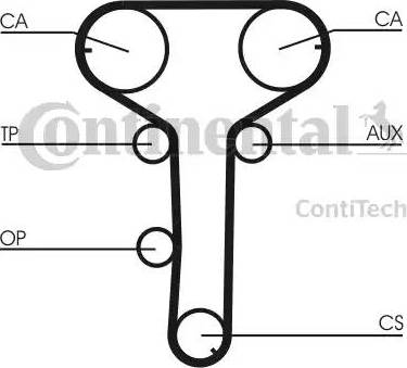 Continental CT 815 - Зубчатый ремень ГРМ unicars.by