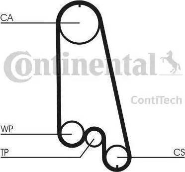 Continental CT874K1 - Комплект зубчатого ремня ГРМ unicars.by