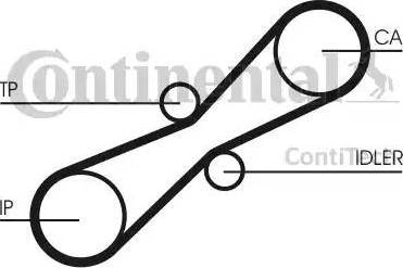 Continental CT791 - Зубчатый ремень ГРМ unicars.by