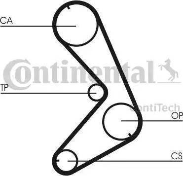 Continental CT750 - Зубчатый ремень ГРМ unicars.by