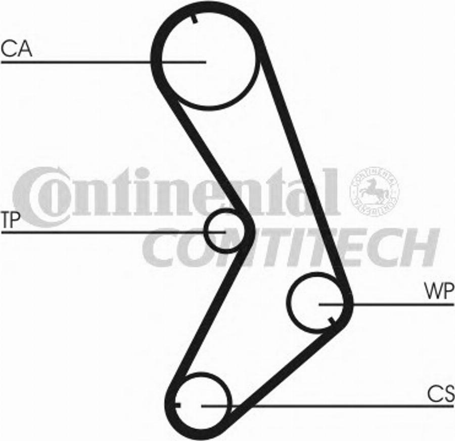 Contitech CT741 - Зубчатый ремень ГРМ unicars.by