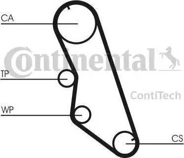 Continental CT754 - Зубчатый ремень ГРМ unicars.by