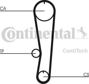 Continental CT757 - Зубчатый ремень ГРМ unicars.by