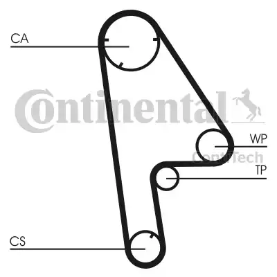 Continental CT763 - Зубчатый ремень ГРМ unicars.by