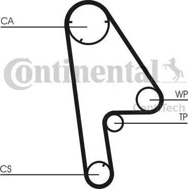 Continental CT763 - Зубчатый ремень ГРМ unicars.by