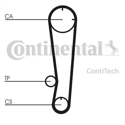 Continental CT738 - Зубчатый ремень ГРМ unicars.by