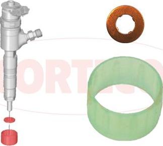 Corteco 49445014 - Комплект уплотнительных колец, клапанная форсунка unicars.by