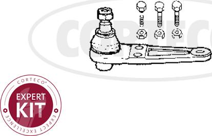 Corteco 49400205 - Шаровая опора, несущий / направляющий шарнир unicars.by