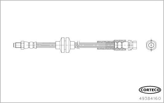 Corteco 49384160 - Тормозной шланг unicars.by