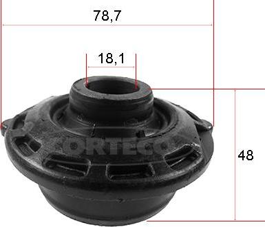 Corteco 49371621 - Сайлентблок, рычаг подвески колеса unicars.by