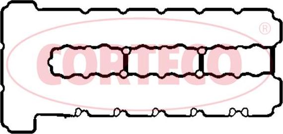 Corteco 440430P - Прокладка, крышка головки цилиндра unicars.by