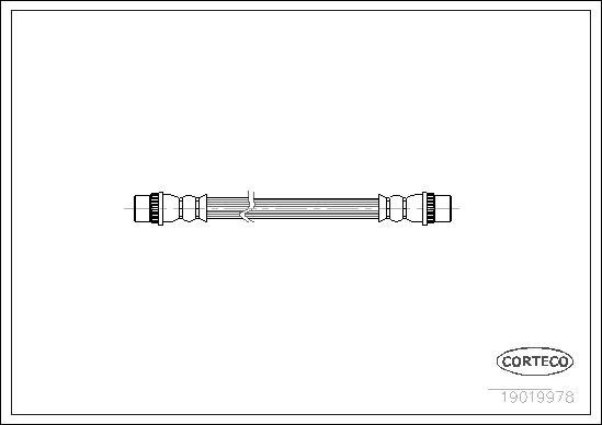 Corteco 19019978 - Тормозной шланг unicars.by