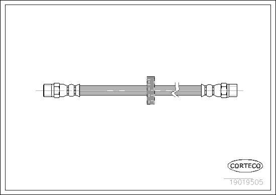 Corteco 19019505 - Тормозной шланг unicars.by