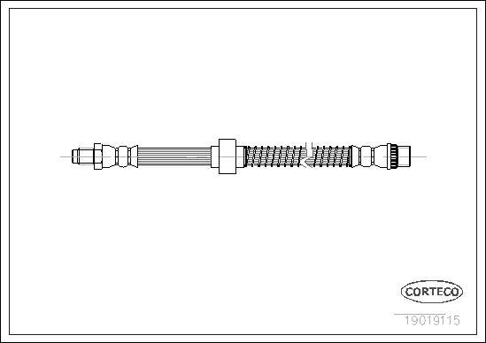 Corteco 19019115 - Тормозной шланг unicars.by