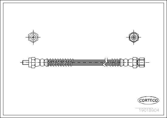 Corteco 19018904 - Тормозной шланг unicars.by