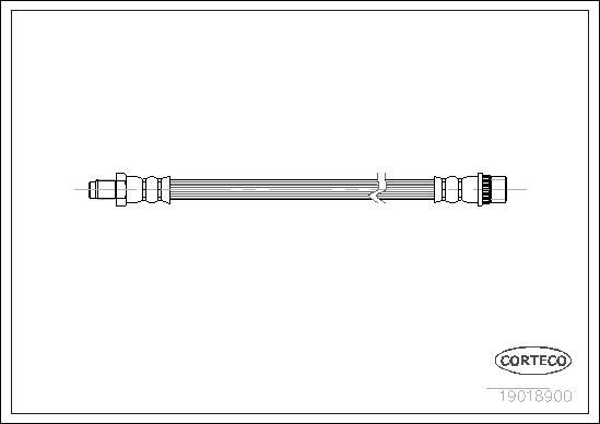 Corteco 19018900 - Тормозной шланг unicars.by