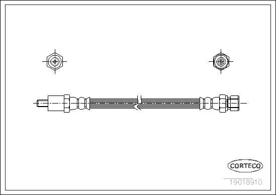 Corteco 19018910 - Тормозной шланг unicars.by