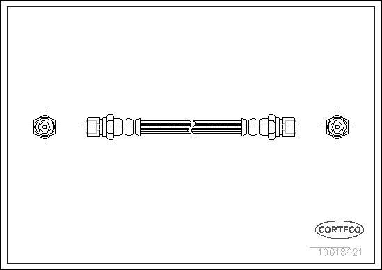 Corteco 19018921 - Тормозной шланг unicars.by