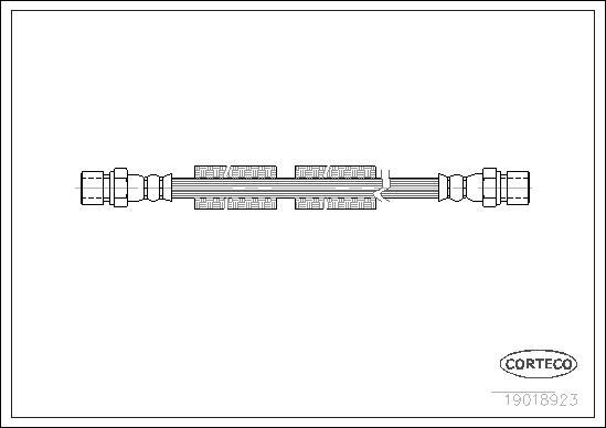 Corteco 19018923 - Тормозной шланг unicars.by