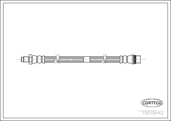 Corteco 19018442 - Тормозной шланг unicars.by