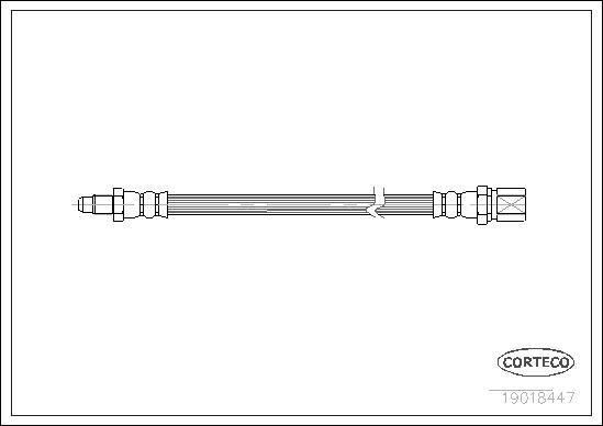 Corteco 19018447 - Тормозной шланг unicars.by