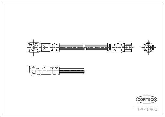 Corteco 19018465 - Тормозной шланг unicars.by