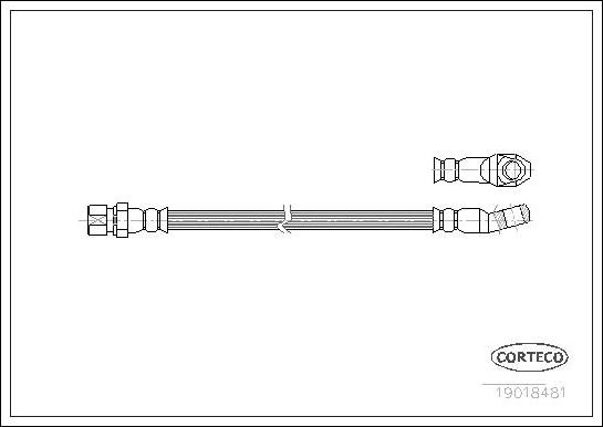 Corteco 19018481 - Тормозной шланг unicars.by