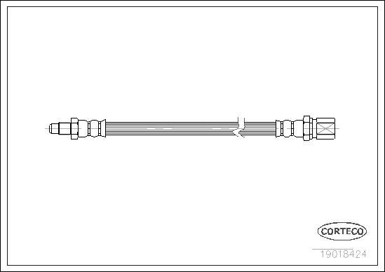 Corteco 19018424 - Тормозной шланг unicars.by