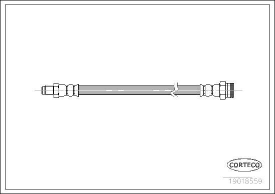 Corteco 19018559 - Тормозной шланг unicars.by