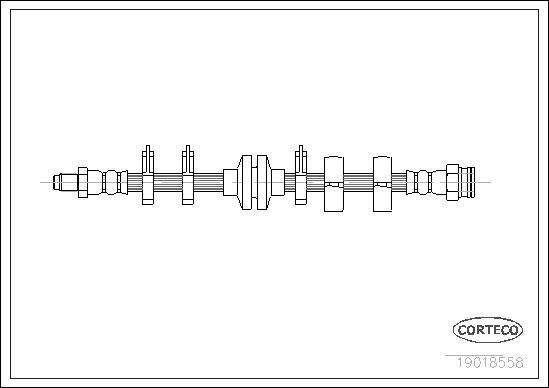 Corteco 19018558 - Тормозной шланг unicars.by