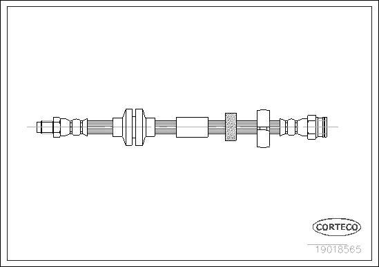 Corteco 19018565 - Тормозной шланг unicars.by