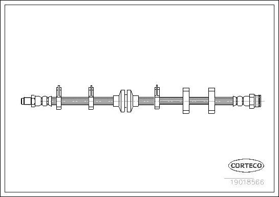 Corteco 19018566 - Тормозной шланг unicars.by